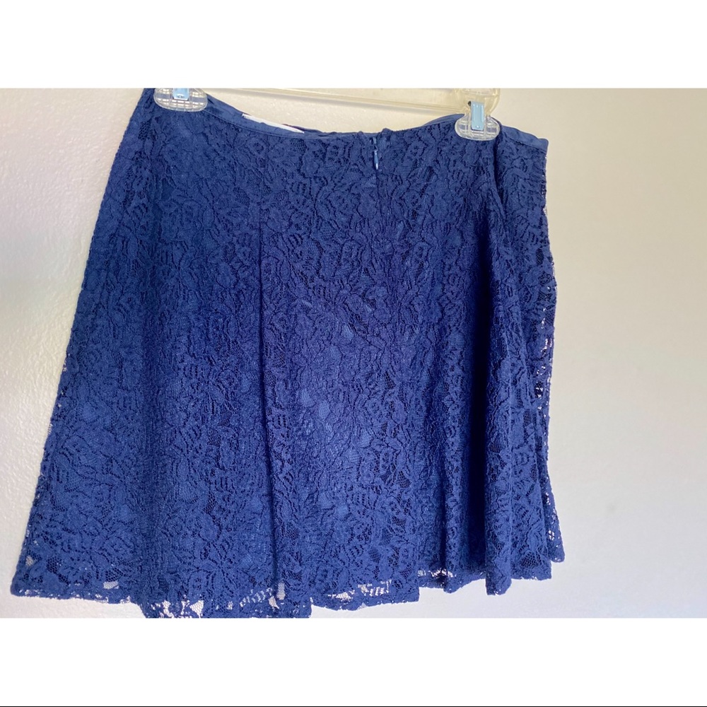 Navy blue lace skirt
